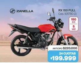 Zanella - RX 150 FULL Cód. 105780 (2)