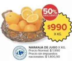 Carrefour - NARANJA DE JUGO