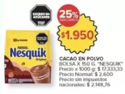 Nesquik - CACAO EN POLVO