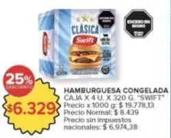Swift - Hamburguesa Congelada