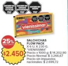 Vienissima - SALCHICHAS FLOW PACK