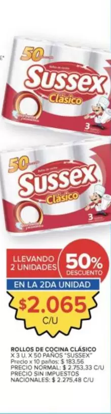 Sussex - ROLLOS DE COCINA CLASICO