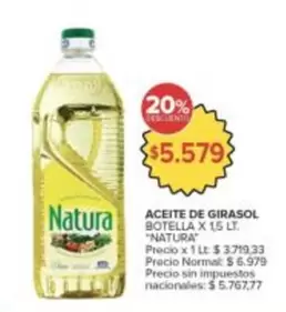 Natura - Aceite de Girasol