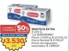 La Serenísima - MANTECA EXTRA