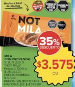 X$ - MILA CON PROVENZAL