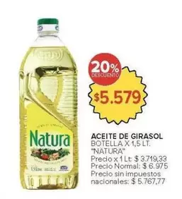 Natura - ACEITE DE GIRASOL