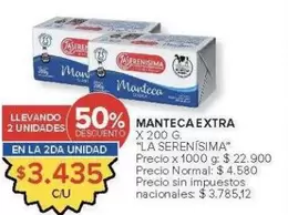 La Serenísima - MANTECA EXTRA