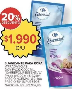Carrefour - SUAVIZANTE PARA ROPA