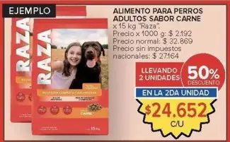 Raza - ALIMENTO PARA PERROS ADULTOS SABOR CARNE