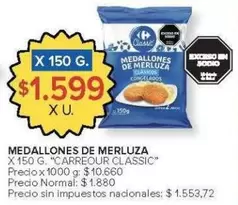 X$ - MEDALLONES DE MERLUZA