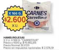 Carrefour - Hamburguesas