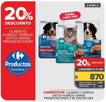 Carrefour - Alimento Húmedo Perros