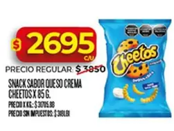 Cheetos - SNACK SABOR QUESO CREMA