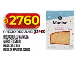 Morixe - BIZCOCHO Vainilla
