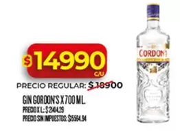 Gordon's - GIN X 700 ML