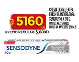 Sensodyne - CREMA DENTAL EXTRA FRESH BLANQUEADORA