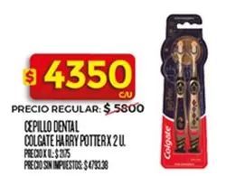 Colgate - CEPILLO DENTAL HARRY POTTER X 2 U.