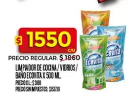Ecovita - Limpiador de Cocina/Vidrios/Baño