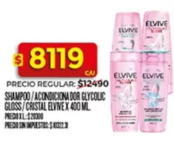 Elvive - SHAMPOO/ACONDICIONADOR GLYCOLIC GLOSS / CRISTAL