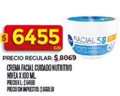 Nivea - CREMA FACIAL CUIDADO NUTRITIVO
