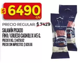 X$ - Salami picado