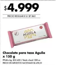 Aguila - Chocolate para taza