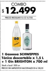 X$ - Gaseosa Tónica + Gin