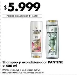 Pantene - Shampoo y acondicionador