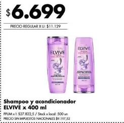 Elvive - Shampoo y acondicionador