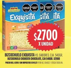 Exquisita - BIZCOCHUELA