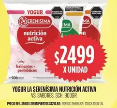 La Serenísima - YOGUR LA SERENÍSIMA NUTRICIÓN ACTIVA
