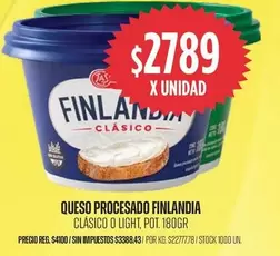 Finlandia - QUESO PROCESADO