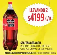 Coca cola - Gaseosa Coca Cola