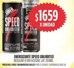 Lider - SPEED UNLIMITED ENERGY DRINK