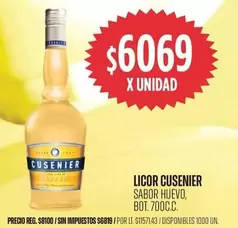 Cusenier - LICOR SABOR HUEVO