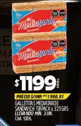 GALLETITAS SANDWICH TRI PACK