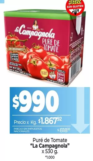 La Campagnola - Puré de Tomate