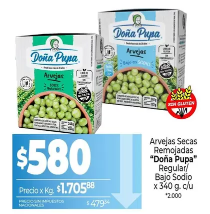 Doña Pupa - Arvejas Secas Remojadas