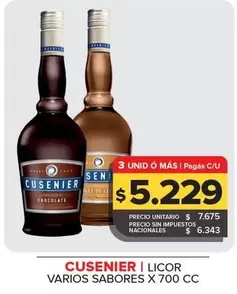 Cusenier - LICOR VARIOS SABORES X 700 CC