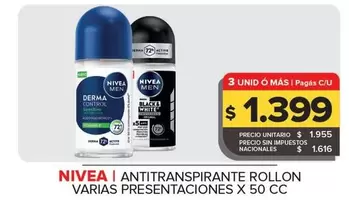 Nivea - ANTITRANSPIRANTE ROLLON