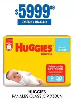 Huggies - PA ilde{N}ALES CLASSIC P X30UN