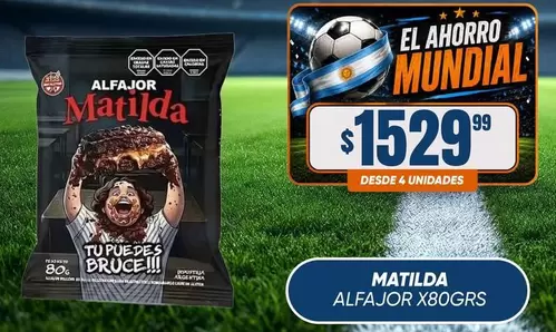 Mundial - ALFAJOR X80GRS