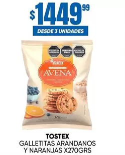 Tostex - Galletitas Arandanos y Naranjas