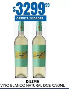 Dilema - VINO BLANCO NATURAL DCE