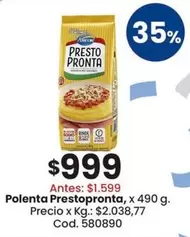 Presto Pronta - Polenta Prestopronta