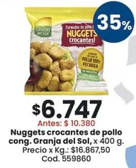 Granja del Sol - Nuggets crocantes de pollo