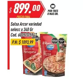 Arcor - Salsa variedad selecc x 340 Gr. Cod. 6035/3/5947