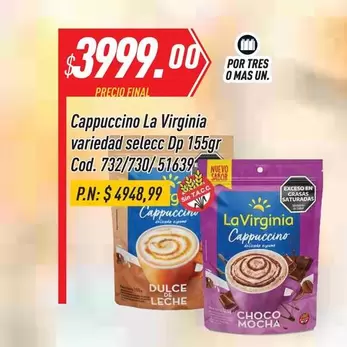 La Virginia - Cappuccino  variedad selecc Dp 155gr Cod. 732/730/51639