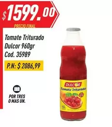 Dulcor - Tomate Triturado Cod. 35989