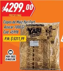Mas - Copos de Maiz Yari Fort Azucar 1000 Gr Cod. 45998